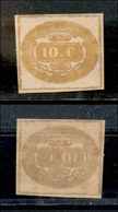 1634 REGNO - 1863 - Fac Simile - 10 Cent Segnatasse (1) Con Stampa Oleosa - Senza Gomma - Autres & Non Classés