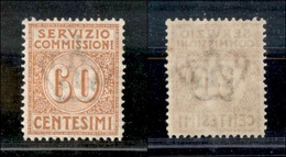 1650 REGNO - 1913 - 60 Cent Servizio Commissioni (2) - Ottimamente Centrato - Gomma Integra - Other & Unclassified