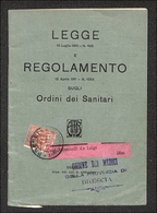 1694 REGNO - 2 Cent (69) Su Giornale "LEGGE E REGOLAMENTO ORDINI SANITARI" - Brescia 31.5.12 - Autres & Non Classés