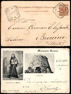 1695 REGNO - Ossidda/Sassari (quadrato) 11.11.04 - 2 Cent (69) Su Cartolina Per Buccino - Piega In Alto A Sinistra - Autres & Non Classés