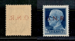1760 REPUBBLICA SOCIALE - 1944 - GNR Verona - 1,25 Lire Soprastampato (480l) - Decalco Della Soprastampa - Other & Unclassified