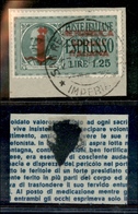 1778 REPUBBLICA SOCIALE - 1944 - 1,25 Lire Espresso (21c) Su Frammento - Doppia Soprastampa - Non Quotato - Sonstige & Ohne Zuordnung