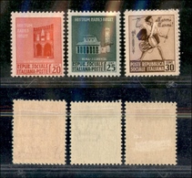 1788 REPUBBLICA SOCIALE - 1944 - Monumenti Distrutti 1° Emissione (496/499) - Serie Completa - Linguellata - Andere & Zonder Classificatie