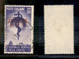 1803 TRIESTE - 1949 - AMG FTT - 20 Lire OMS (46) - Usato - Other & Unclassified