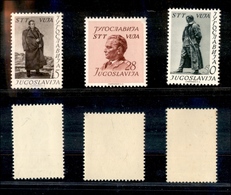 1833 TRIESTE B - 1952 - Tito (52/54) - Serie Completa - Gomma Integra - Andere & Zonder Classificatie