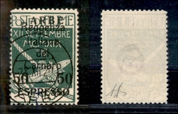 1863 OCCUPAZIONI - ARBE - 1920 - 50 Cent Su 50 Espresso (2) - Usato (250) - Autres & Non Classés