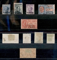 1892 UFF.POSTALI ESTERO - LEVANTE - 1908/1910 - Emissioni Per Tutti Gli Uffici D'Europa E Asia Completa (1/3+ Espressi 1 - Sonstige & Ohne Zuordnung