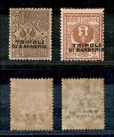 1925 UFF.POSTALI ESTERO - LEVANTE - 1915 - Tripoli Di Barberia - 1 Cent + 2 Cent Floreale (11/12) - Linguellati - Autres & Non Classés