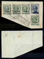 1932 UFF.POSTALI ESTERO - LEVANTE - Pechino - Quattro 5 Cent (10) + 25 Cent (13) - Su Frammento - Sonstige & Ohne Zuordnung