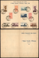 1956 COLONIE - EGEO - Triennale D'Oltremare (111/117+ Aerea 52/55) - Pieghevole Dell'emissione - Rodi 30.10.40 - Other & Unclassified