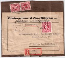 AM Post, Seltene Frankatur, Mi. 350.-,Brief über 250 Gramm , R !   # A50 - Cartas & Documentos