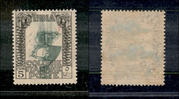 2056 COLONIE - LIBIA - 1921 - 5 Cent Pittorica (23c) - Centro Capovolto - Linguellato - Other & Unclassified