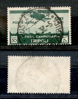 2081 COLONIE - LIBIA - 1933 - 50 Cent VII Fiera Di Tripoli Posta Aerea (A8) - Usato (35) - Other & Unclassified