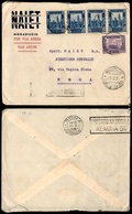 2144 COLONIE - SOMALIA - 50 Cent (221) + Due Coppie Del 1,25 Lire (223) Su Aerogramma Da Mogadiscio A Roma Del 20.2.36 - Other & Unclassified