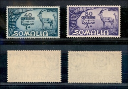 2153 COLONIE - SOMALIA A.F.I.S - 1950 - Espressi Soggetti Africani (E1/E2) - Serie Completa Di 2 Valori - Gomma Integra  - Autres & Non Classés