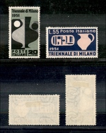 2209 REPUBBLICA  - 1951 - Triennale Di Milano (666/667) - Serie Completa - Nuovi Con Gomma - Andere & Zonder Classificatie