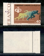 2230 REPUBBLICA  - 1974 - 40 Lire Atletica (1260-Spec.877Ea) - Dentellatura Spostata - Gomma Integra - Other & Unclassified