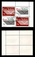 2254 REPUBBLICA  - 1994 - 750 Lire Istituzione Ente Pubblico Economico (2134/2135) - Due Coppie Angolo Di Foglio - Usati - Other & Unclassified