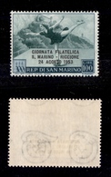 2358 SAN MARINO - 1953 - 100 Lire Giornata Filatelica S.Marino-Riccione (399) - Gomma Integra (40) - Otros & Sin Clasificación