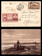 2379 POSTA AEREA - Posta Aerea Eccezionale - Livorno 29.6.25 - Cartolina Con Etichetta Commemorativa + 30 Cent Anno Sant - Altri & Non Classificati