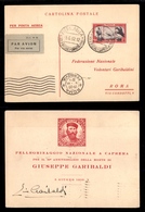 2383 POSTA AEREA - Volo Caprera-Roma 5.6.32 - 2,25 Lire + 1 (37) - Cartolina Garibaldi Con Autografo - Other & Unclassified