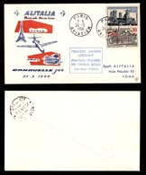 2397 POSTA AEREA - Busta Primo Volo Parigi-Roma Su Caravelle Alitalia - Affrancatura Francese 24.5.1960 (40) - Otros & Sin Clasificación