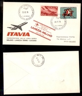 2416 POSTA AEREA - Busta Itavia - Lamezia-Milano 20.12.1976 (22) - Sonstige & Ohne Zuordnung