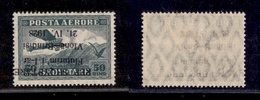 2443 ALBANIA - 1928 - 50 Qind Valona Brindisi (165) - Soprastampa Capovolta - Gomma Integra - Autres & Non Classés