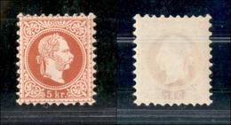 2455 AUSTRIA - 1867 - 5 Kreuzer (37) - Con Grande Filigrana - Gomma Integra - Autres & Non Classés