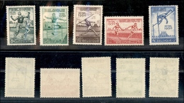 2479 BELGIO - 1950 - Atletica (867/871) - Serie Completa - Gomma Integra (80) - Other & Unclassified