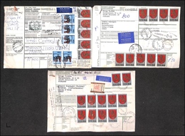 2507 FINLANDIA - 1979/1983 - Tre Bollettini Pacchi Da Helsinki A Firenze Con Affrancatura Multipla Del Periodo - Andere & Zonder Classificatie