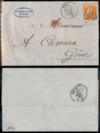 2512 FRANCIA - 40 Cent (unif. 31) - Isolato Su Lettera Da Nizza A Genova Del 8.4.1870 - Sonstige & Ohne Zuordnung