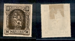 2539 GERMANIA - Sarre - 1925 - 10 Fr. (102) - Usato - Sonstige & Ohne Zuordnung