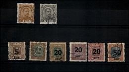 2558 ISLANDA - 1920/1925 - Cartoncino Con 8 Valori Del Periodo - Usati (140) - Andere & Zonder Classificatie