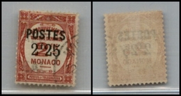 2578 MONACO - 1938 - 2,25 Franchi (161) - Usato (25) - Other & Unclassified