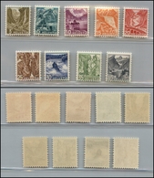 2666 SVIZZERA - 1936 - Vedute Modificati Nuovo Valore (Unif.289A/297A) - Serie Completa Di 9 Valori -  Gomma Integra (60 - Other & Unclassified