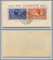 2667 SVIZZERA - 1937 - Foglietto Pro Juventute (3) - Usato - Other & Unclassified