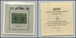 2679 SVIZZERA - 1943 - Foglietto GEPH (Unif.BF10) -  Gomma Integra (90) - Andere & Zonder Classificatie