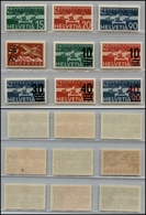 2688 SVIZZERA - 1932/1937 - Posta Aerea (Unif.A16/A24) - 9 Valori Del Periodo - Nuovi Con Gomma (45) - Autres & Non Classés