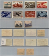 2691 SVIZZERA - 1941 - Posta Aerea - Le Emissioni Del Periodo (Unif.A34/A43) - 10 Valori - Nuovi Con Gomma (147) - Other & Unclassified