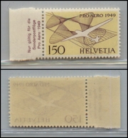 2692 SVIZZERA - 1949 - Posta Aerea - 1,50 Franchi Pro Aereo (Unif.A44) - Bordo Di Foglio -  Gomma Integra (63) - Other & Unclassified