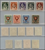 2694 SVIZZERA - 1938 - Servizi - Soprastampati Con Croce (141/149) - Serie Completa Di 9 Valori -  Gomma Integra (90) - Other & Unclassified