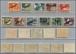 2697 SVIZZERA - 1950 - Servizi - Tecnica E Paesaggi Soprastampati "Officiel" (Unif.285/295) - Serie Completa Di 11 Valor - Andere & Zonder Classificatie