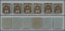 2701 SVIZZERA - 1926 - Francobolli In Franchigia Con Cifra Di Controllo (Unif.2A/7A) - Serie Completa Di 6 Valori - Gomm - Other & Unclassified