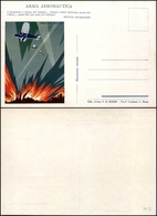 2724 CARTOLINE - MILITARI - Arma Aeronautica - Piccola Vignetta Futurista E Frasi Di Mussolini - Nuova FG (40) - Altri & Non Classificati