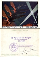 2726 CARTOLINE - MILITARI - 8° Stormo "Ubscurius Ut Clarius" - Illustratore Paschetto - Timbro Al Verso "R.Aeroporto Di  - Other & Unclassified