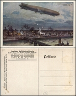 2740 CARTOLINE - MILITARI - German Zeppelin Over The City Of Warsaw - Illustrated By Hans Rudolf Schulze - New - Altri & Non Classificati