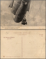 2743 CARTOLINE - MILITARI - La Navicella Di Un Pallone Osservatorio - Nuova - Piega Diagonale Angolo Basso Sinistro - Andere & Zonder Classificatie