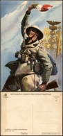 2745 CARTOLINE - MILITARI - MVSN Coloniale - Battaglioni CC.NN. A.O. - Illustratore Pisani - Motto:"In Africa Vi è Posto - Sonstige & Ohne Zuordnung