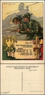 2827 CARTOLINE - MILITARI - Scuola Allievi Ufficiali Di Completamento Bersaglieri E Alpini - Illustrata Muggiani G. - Nu - Otros & Sin Clasificación